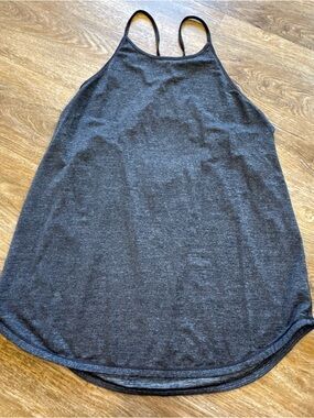 lululemon athletica Dark Charcoal Gray Halter Tank